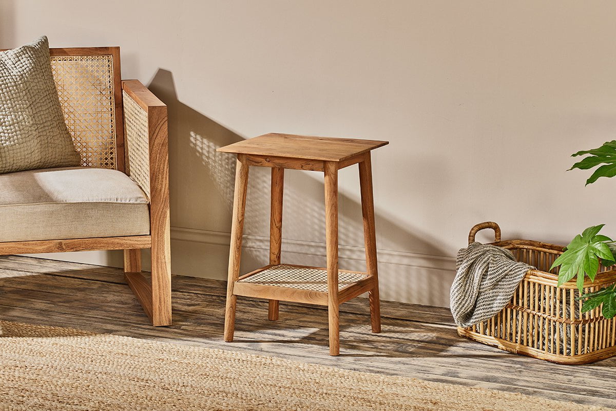 Cane shop nesting tables