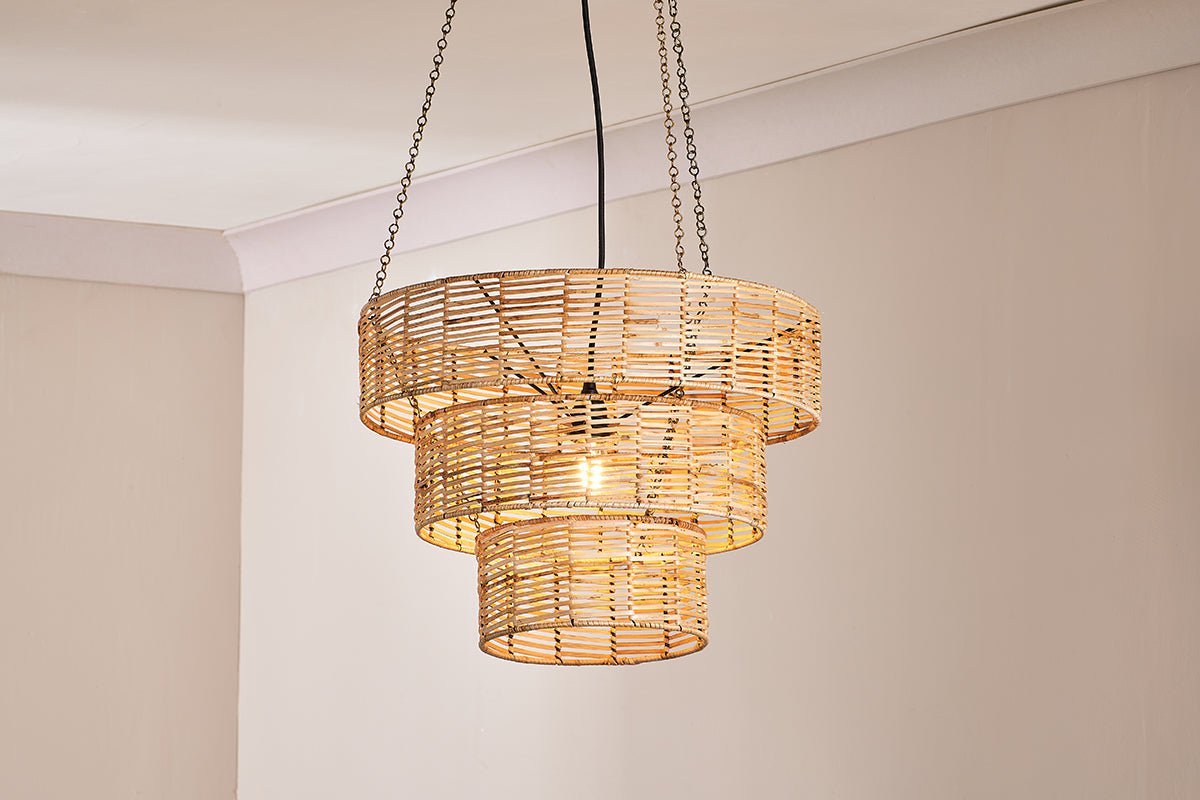 Noko Rattan Chandelier – Nkuku