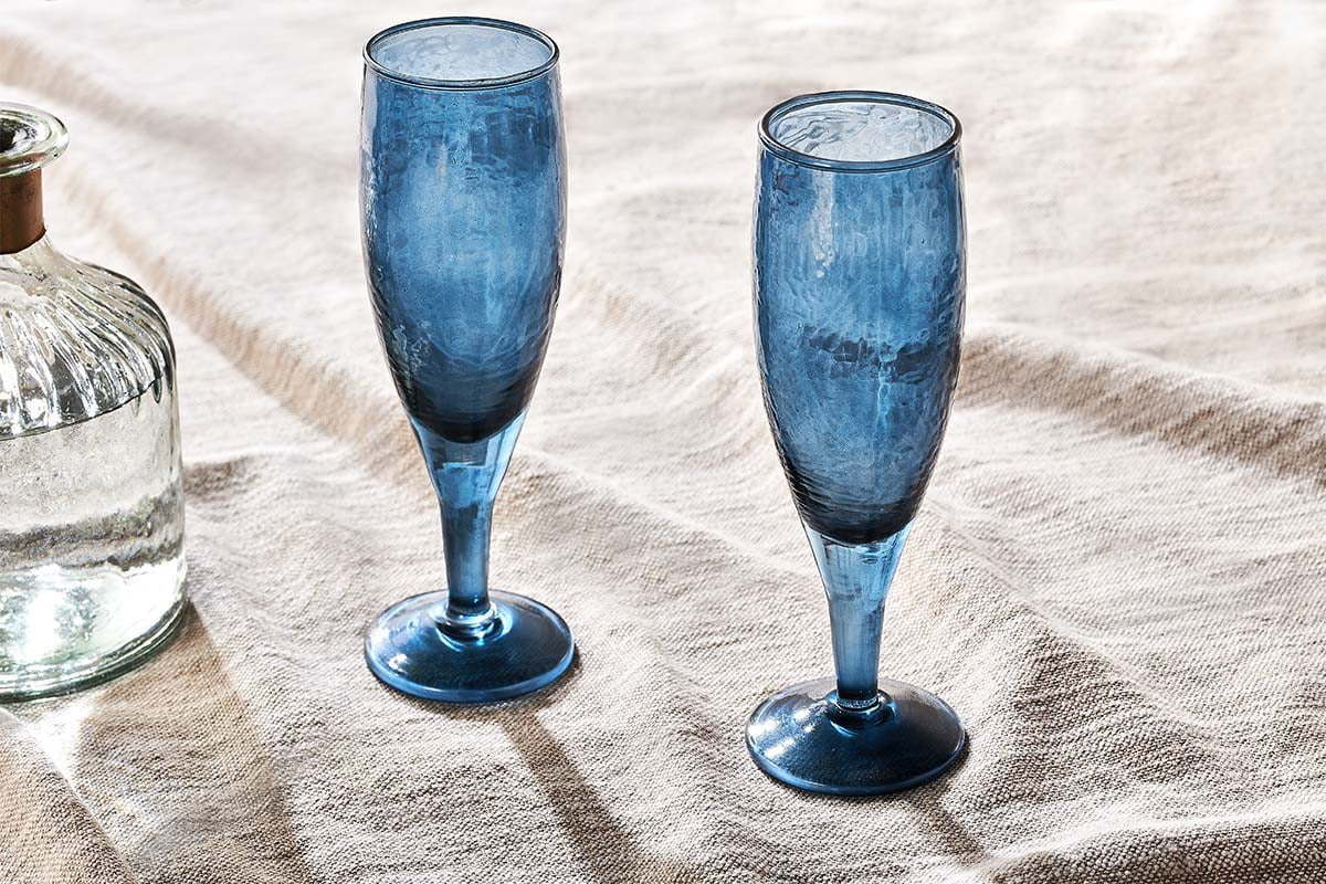 Isla Fluted Champagne Coupe, Set of Two