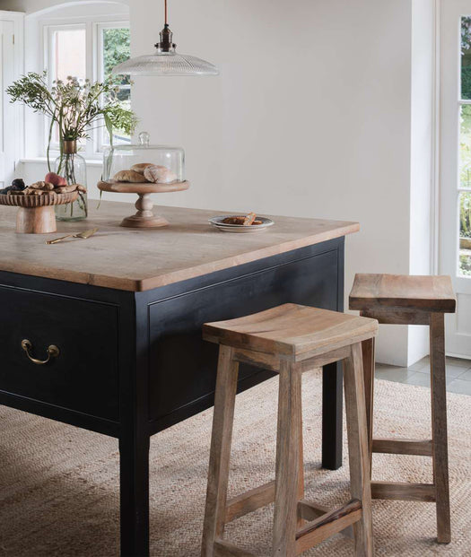 wooden kitchen stool