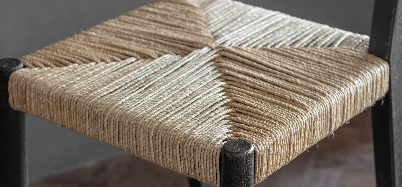 woven kitchen counter chair