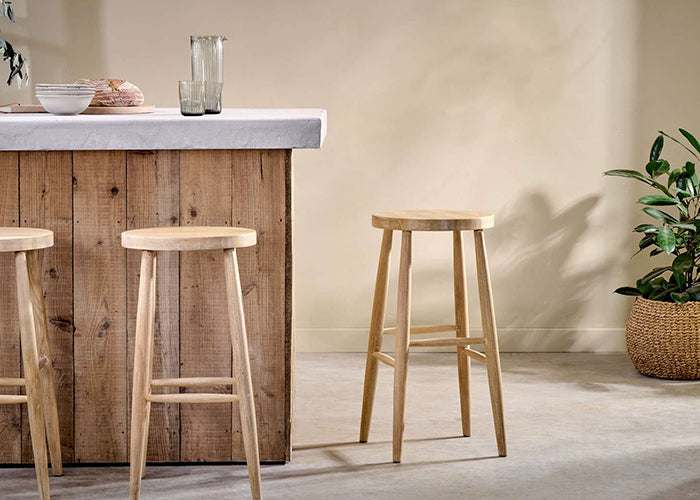 wood bar stool