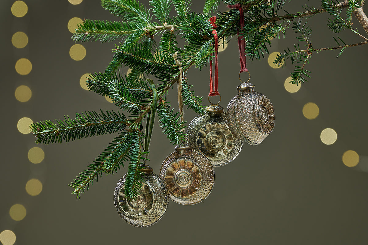 Abitha Baubles - Antique Gold & Grey - (Set of 4)