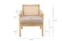 Atri Mango Wood & Cane Occasional Chair