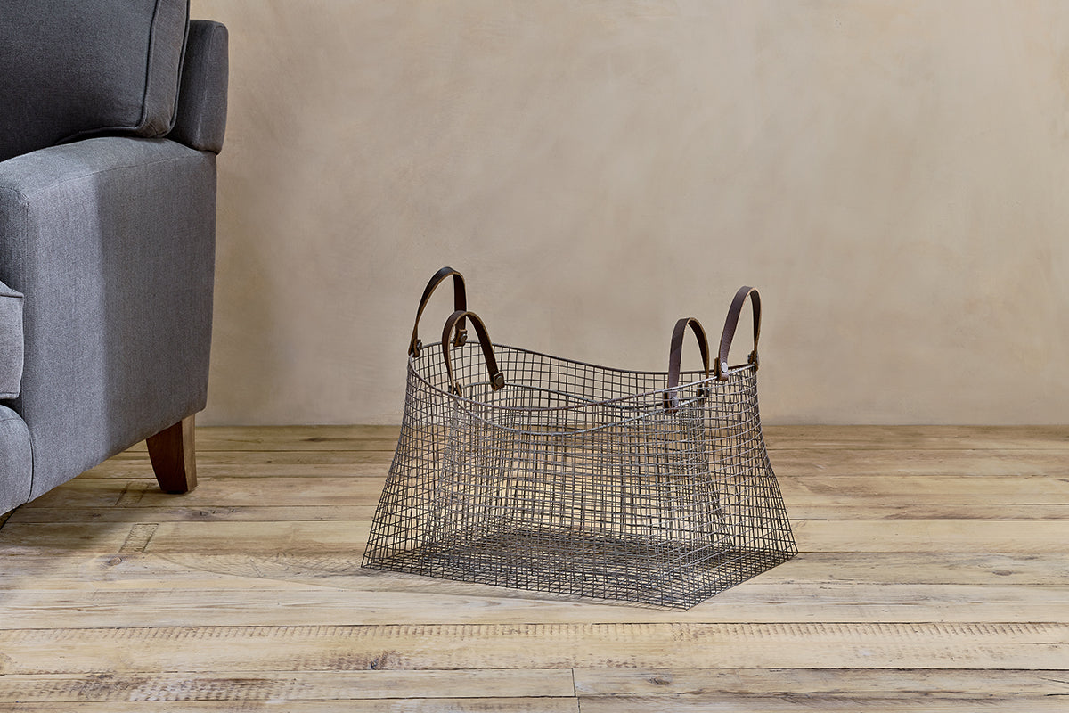 Adah Iron Baskets - Brown (Set of 2)