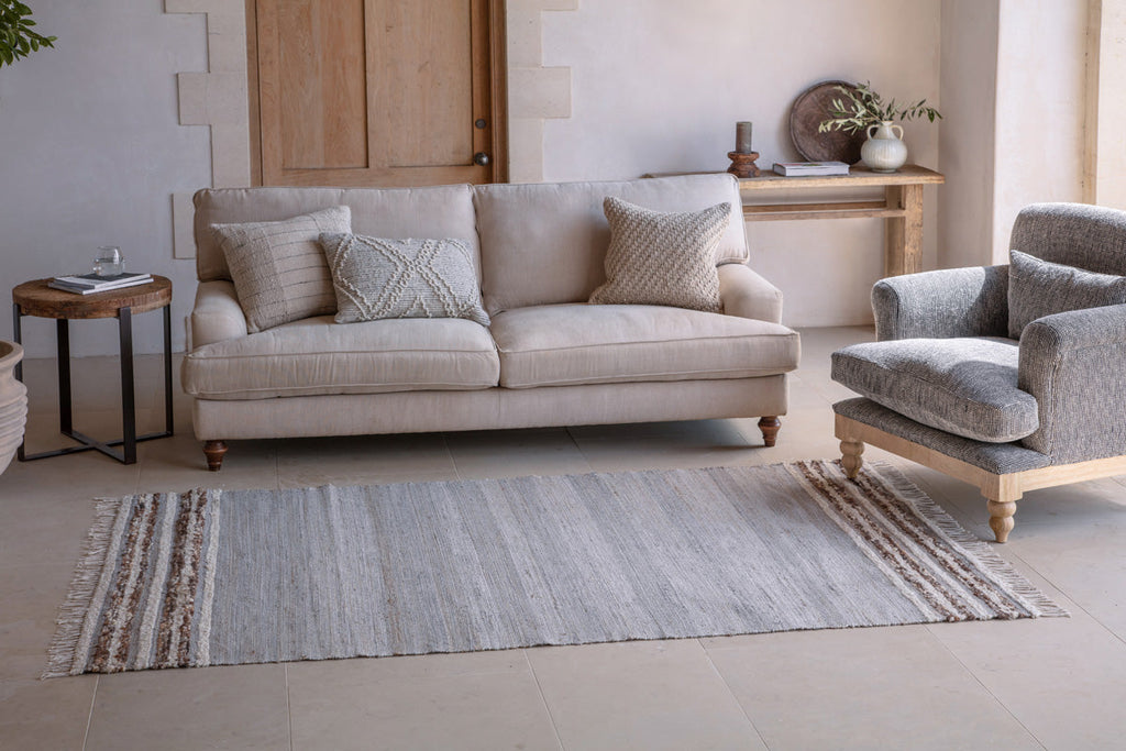 Aadita Jute & Wool Rug - Grey-nkuku