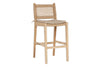 Aamani Mango Wood & Cord Counter Chair - Natural-nkuku