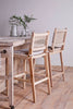 Aamani Mango Wood & Cord Counter Chair - Natural-nkuku