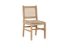 Aamani Mango Wood & Cord Dining Chair - Natural-nkuku