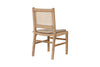 Aamani Mango Wood & Cord Dining Chair - Natural-nkuku