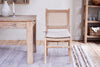 Aamani Mango Wood & Cord Dining Chair - Natural-nkuku