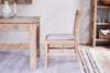 Aamani Mango Wood & Cord Dining Chair - Natural-nkuku