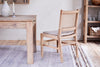 Aamani Mango Wood & Cord Dining Chair - Natural-nkuku