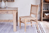 Aamani Mango Wood & Cord Dining Chair - Natural-nkuku