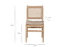 Aamani Mango Wood & Cord Dining Chair - Natural-nkuku