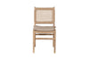 Aamani Mango Wood & Cord Dining Chair - Natural-nkuku