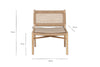 Aamani Mango Wood & Cord Occasional Chair - Natural-nkuku