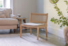 Aamani Mango Wood & Cord Occasional Chair - Natural-nkuku