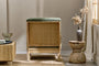 Abe Deconstructed Linen Armchair - Olive- nkuku