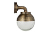 Abeo Outdoor Wall Lamp - Antique Brass-nkuku