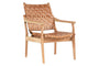 Adembi Woven Leather Armchair- nkuku