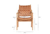 Adembi Woven Leather Armchair- nkuku