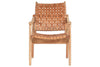 Adembi Woven Leather Armchair- nkuku