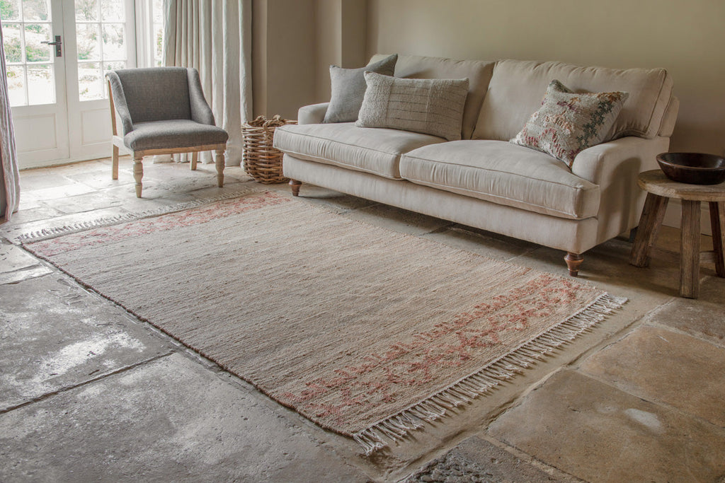 Akari Jute & Cotton Rug - Natural-nkuku