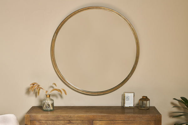 Almora Round Mirror - Large-nkuku