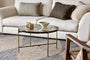 Aluva Glass Coffee Table - Clear & Antique Brass- nkuku