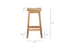 Ambi Wooden Stool - Tall-nkuku