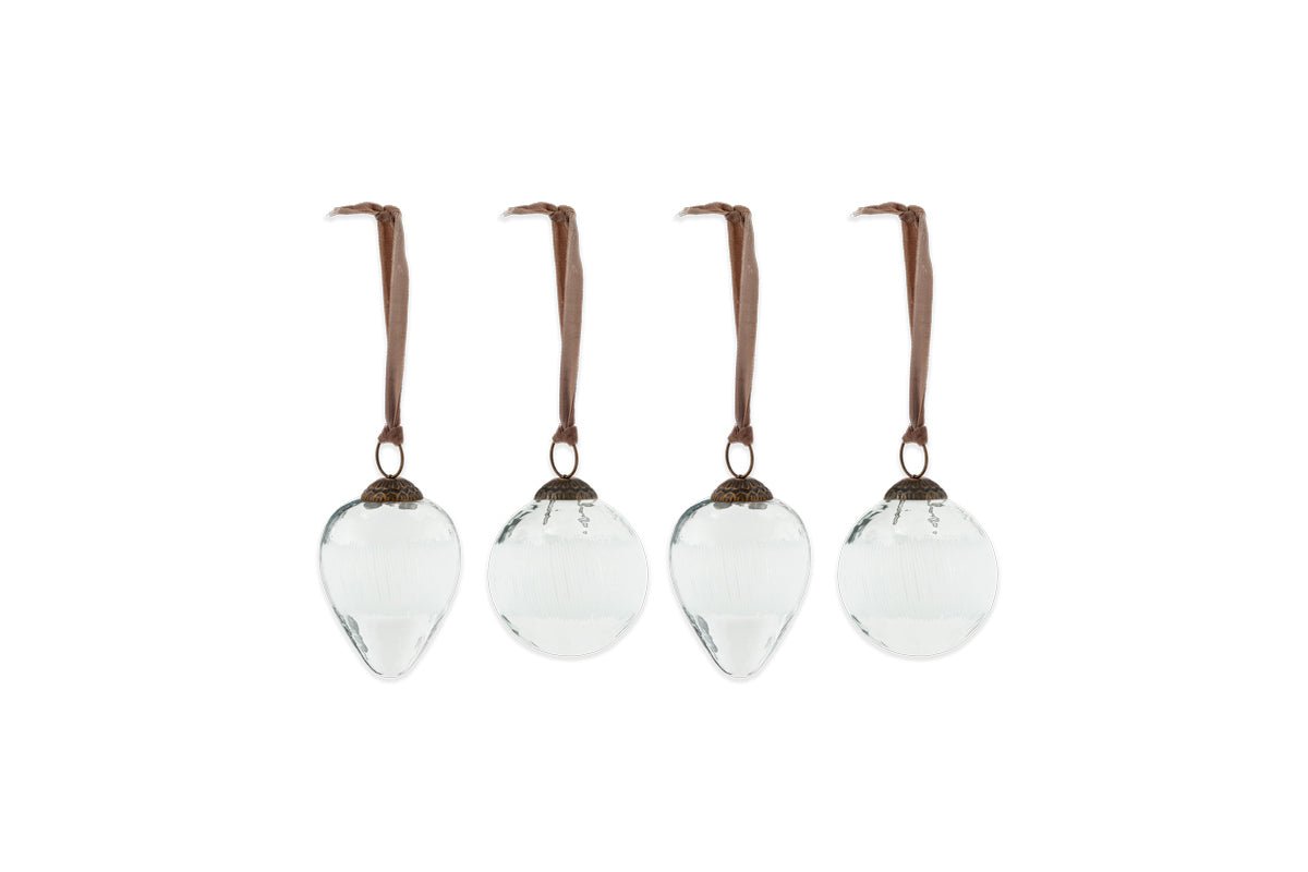 Anara Etched Bauble - (Set of 4)-nkuku