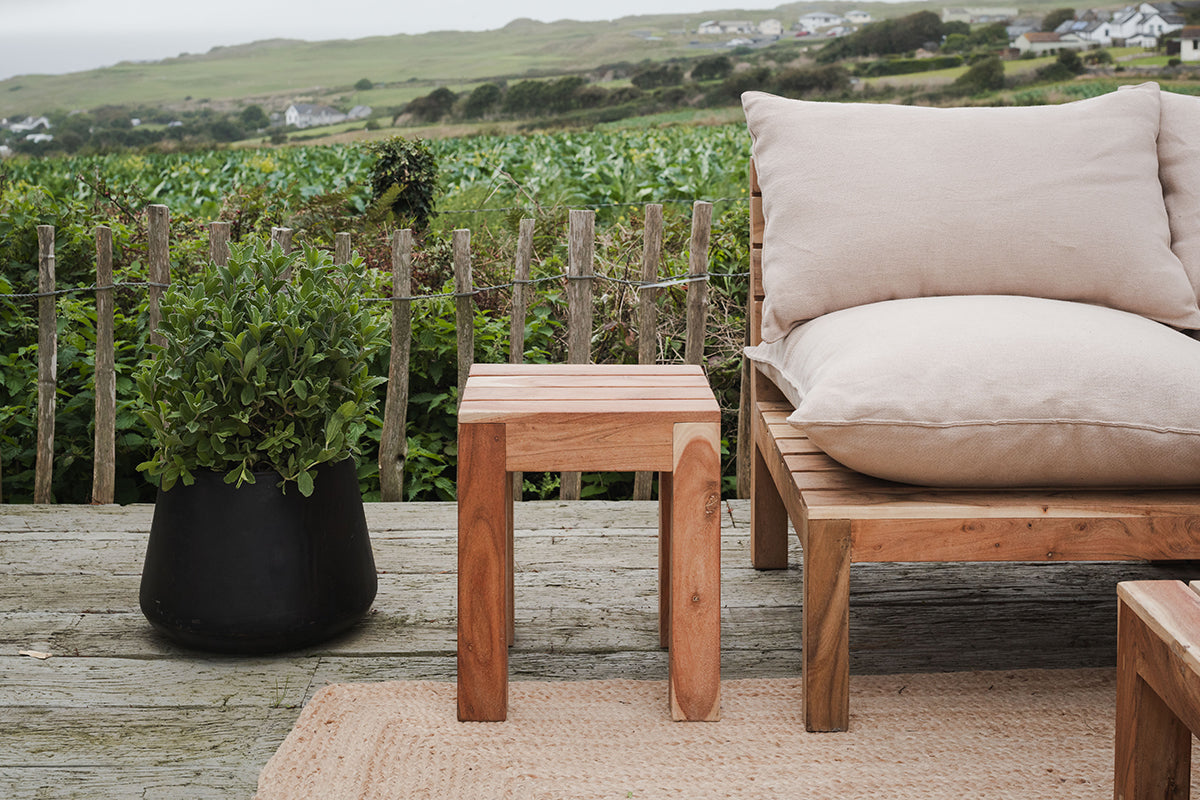 Anbarasi Acacia Side Table - Natural-nkuku