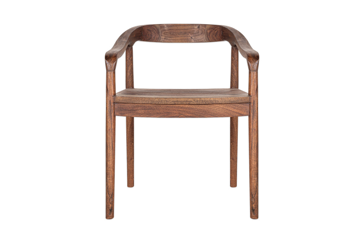 Anbu Acacia Dining Chair - Washed Walnut-nkuku