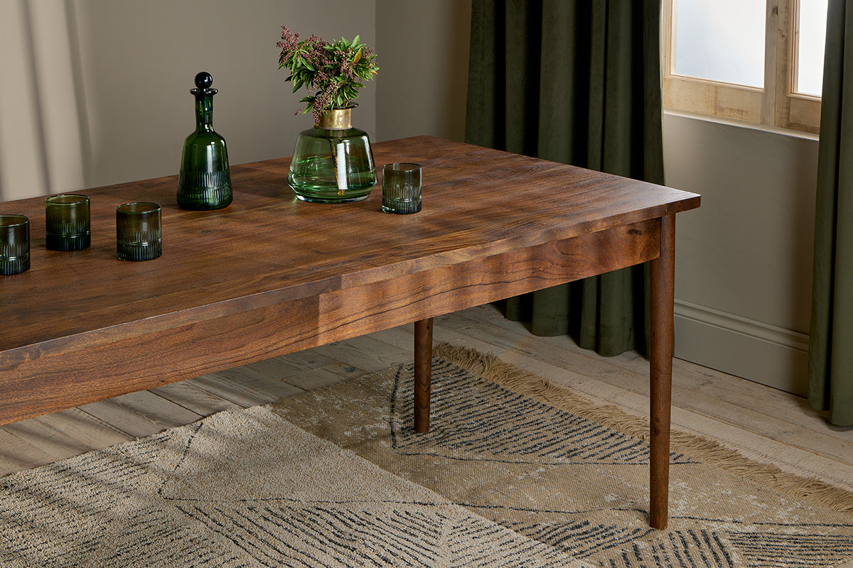 Anbu Acacia Dining Table - Washed Walnut - Large-nkuku