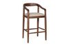 Anbu Acacia Upholstered Counter Chair - Washed Walnut-nkuku