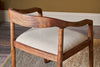 Anbu Acacia Upholstered Dining Chair - Washed Walnut-nkuku