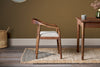 Anbu Acacia Upholstered Dining Chair - Washed Walnut-nkuku