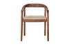 Anbu Acacia Upholstered Dining Chair - Washed Walnut-nkuku