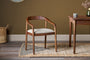 Anbu Acacia Upholstered Dining Chair - Washed Walnut-nkuku