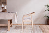 Anbu Mango Wood Upholstered Dining Chair - Natural-nkuku