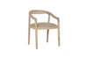 Anbu Mango Wood Upholstered Dining Chair - Natural-nkuku