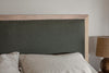 Anesha Upholstered Linen Headboard - Olive Green - King-nkuku