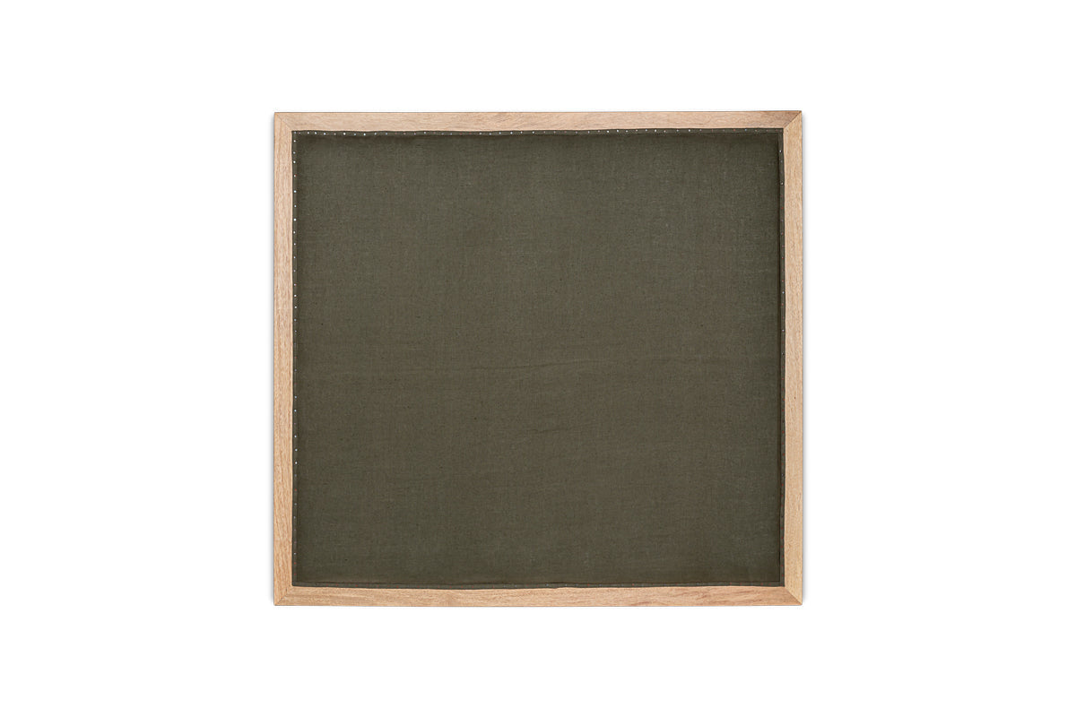 Anesha Upholstered Linen Headboard - Olive Green - King-nkuku