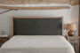 Anesha Upholstered Linen Headboard - Olive Green - Super King-nkuku