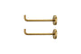 Aniko Iron Hook - Brass (Set of 2)-nkuku