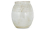 Anjuna Reactive Glaze Ceramic Vase - Off White