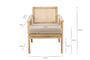 Atri Mango Wood & Cane Occasional Chair- nkuku