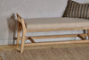 Avanthi Upholstered Sleigh Bench - Natural-nkuku