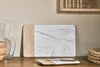 Bwari Long Marble Serving Board - White